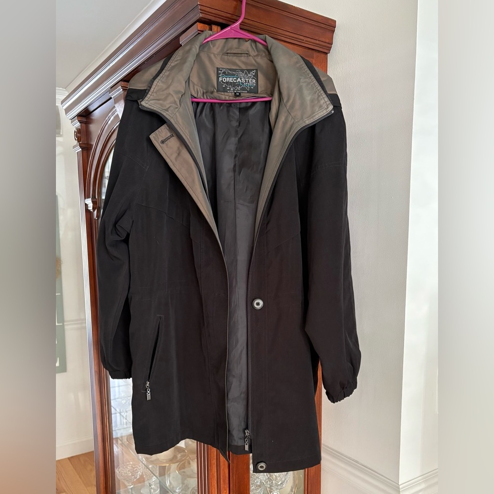 Forecaster Black and Gray Women’s Raincoat